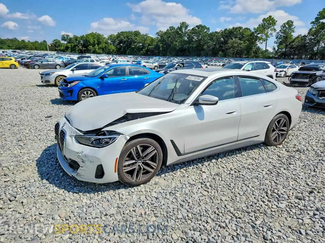 1 Photograph of a damaged car WBA63AV0XPFN82662 BMW 4 SERIES 2023