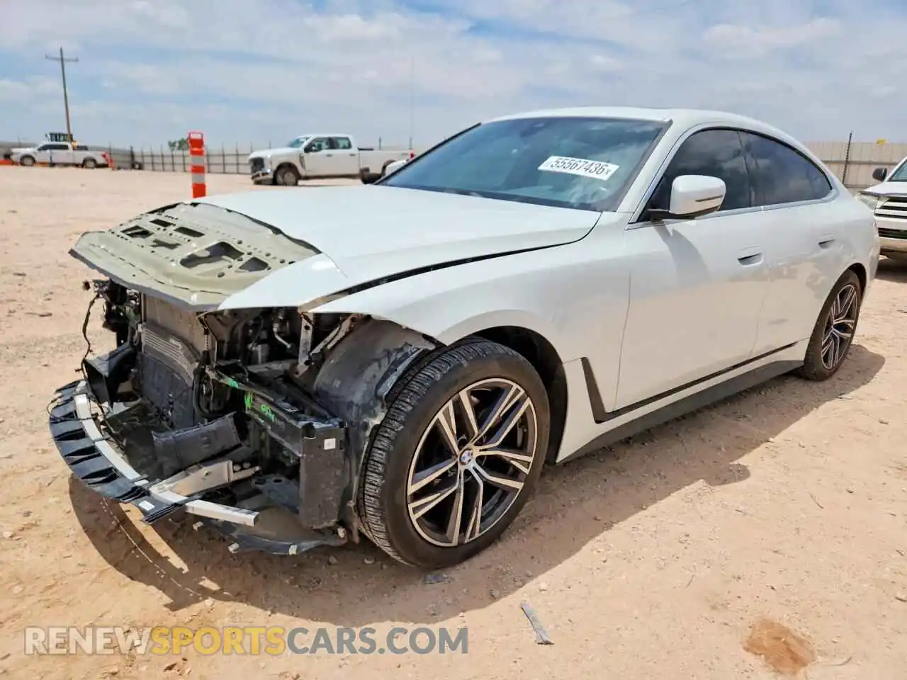 1 fotografías del automóvil dañado WBA73AV01PFP35529 BMW 4 SERIES 2023