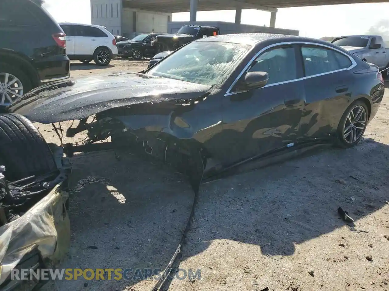 1 Photograph of a damaged car WBA63AV00RFS90506 BMW 4 SERIES 2024