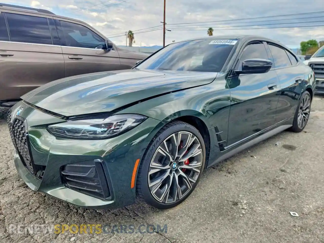 1 fotografías del automóvil dañado WBA63AV09RFR46069 BMW 4 SERIES 2024