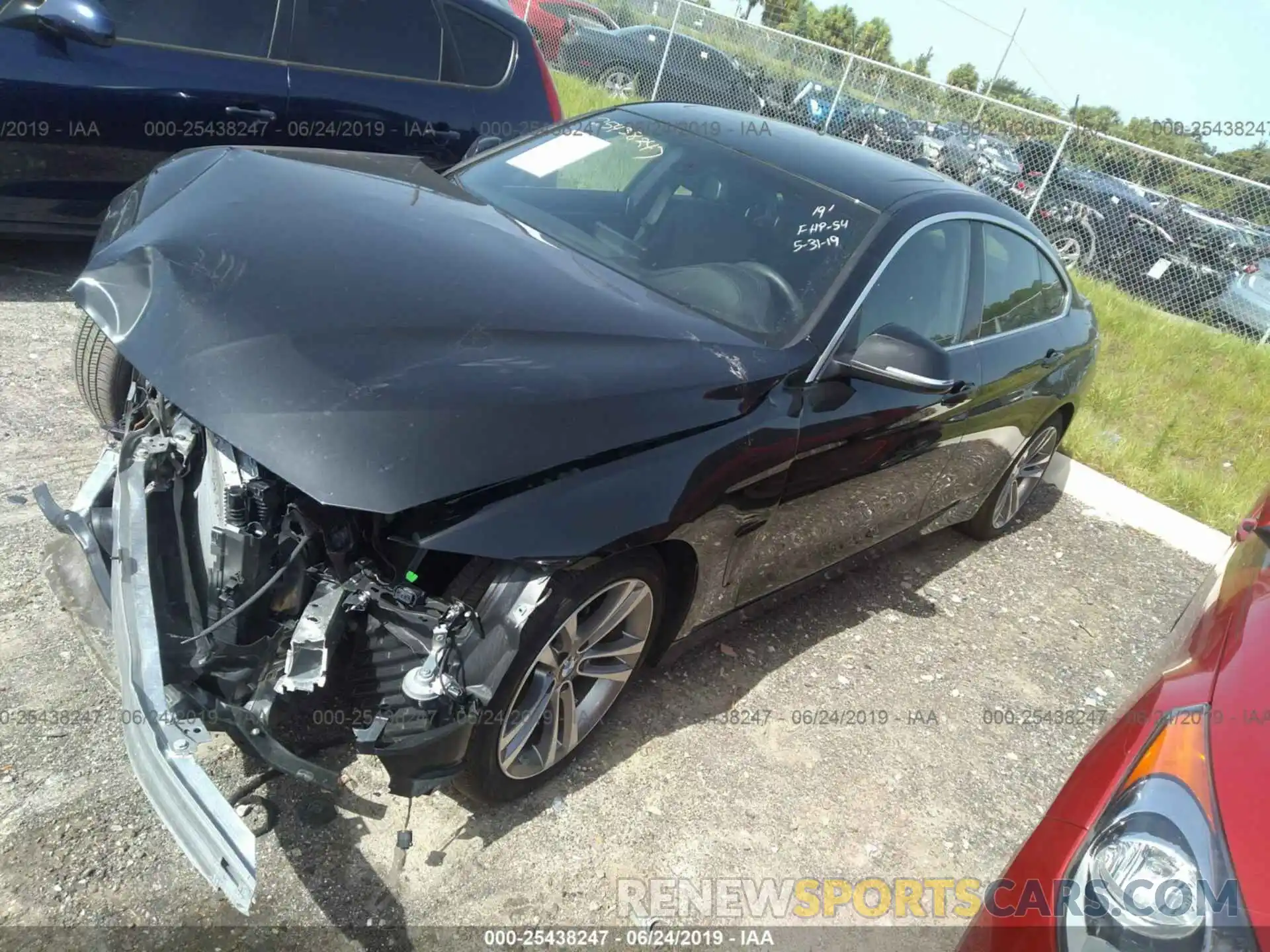 2 Photograph of a damaged car WBA4J1C56KBM13492 BMW 430I 2019