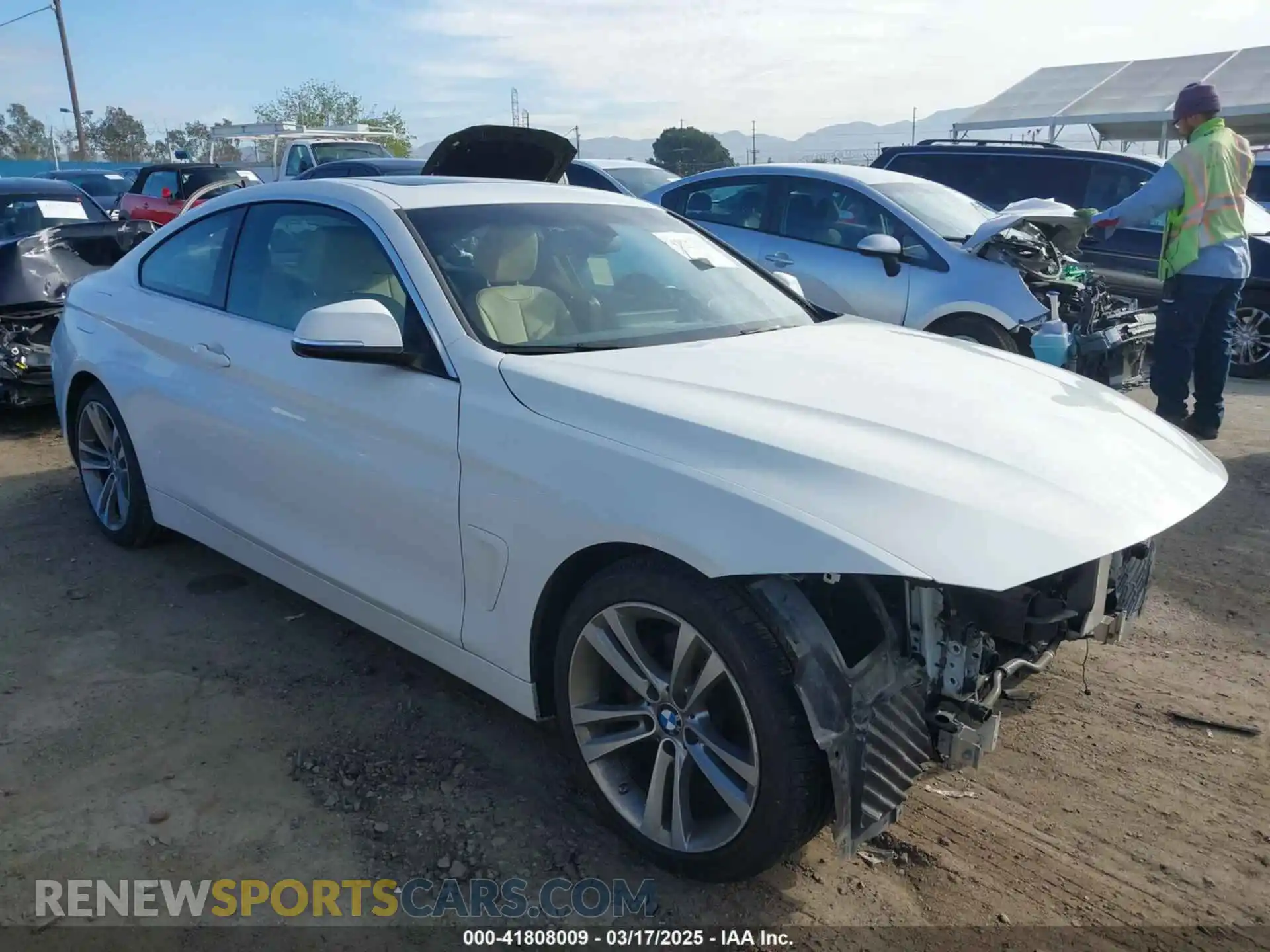 1 Photograph of a damaged car WBA4W3C53KAF92984 BMW 430I 2019