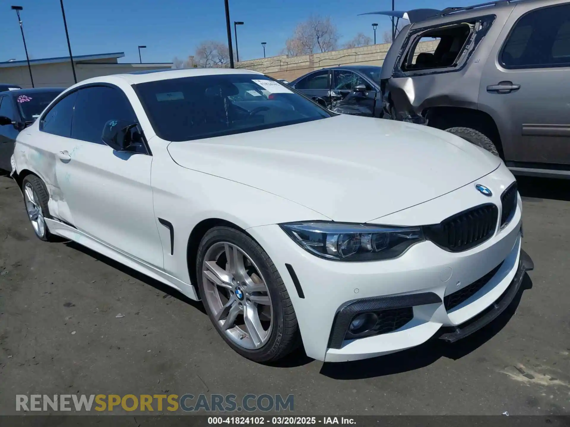 1 Фотография поврежденного автомобиля WBA4W3C55KAF91660 BMW 430I 2019