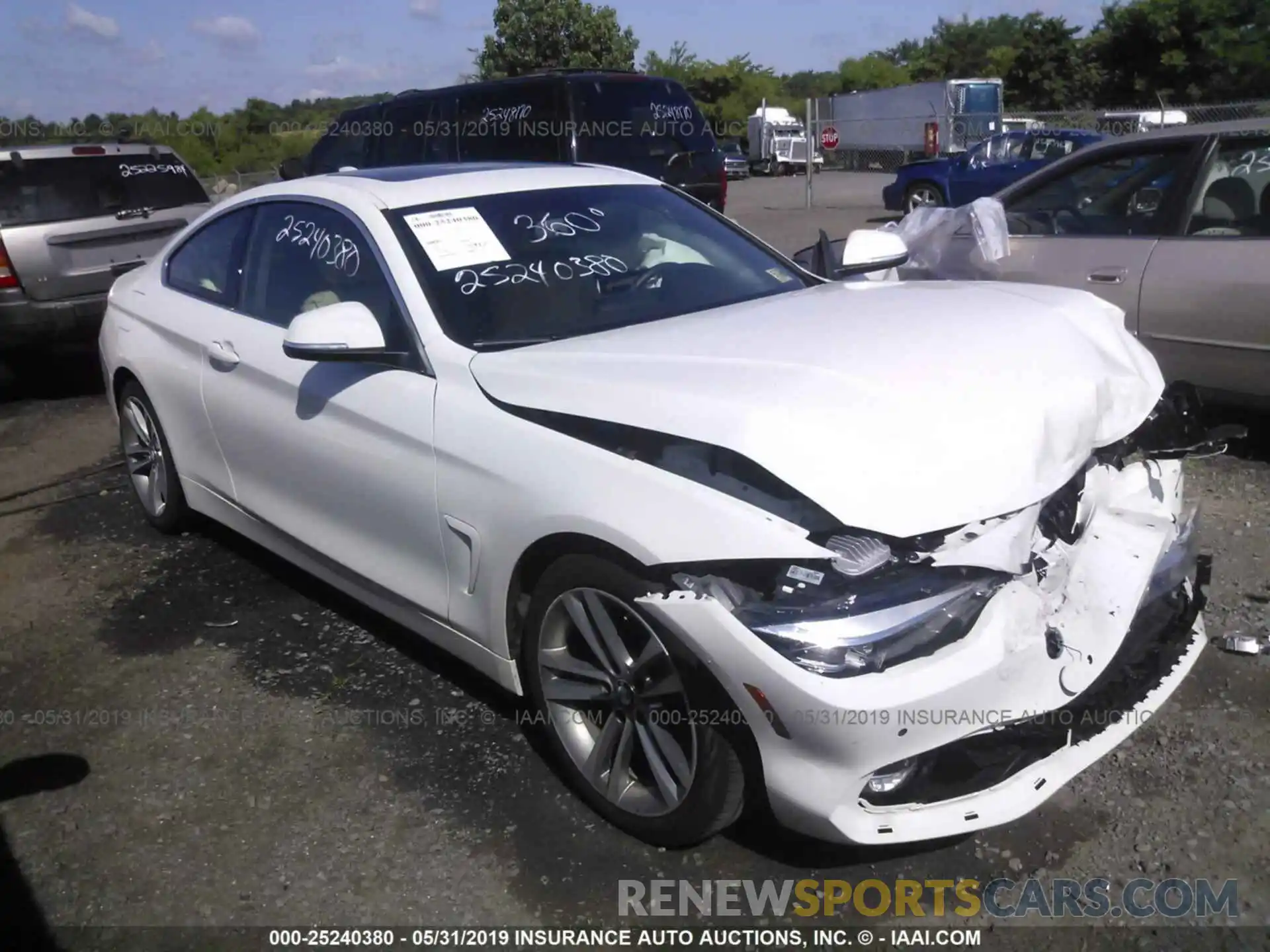 1 Photograph of a damaged car WBA4W3C5XKAF91749 BMW 430I 2019