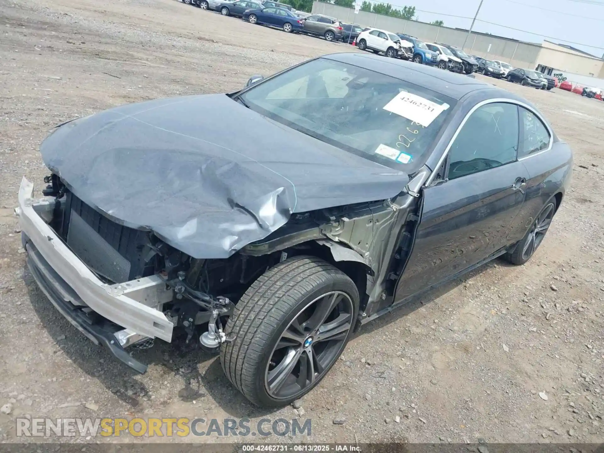 2 fotografías del automóvil dañado WBA4W5C00LAE51422 BMW 430I 2020