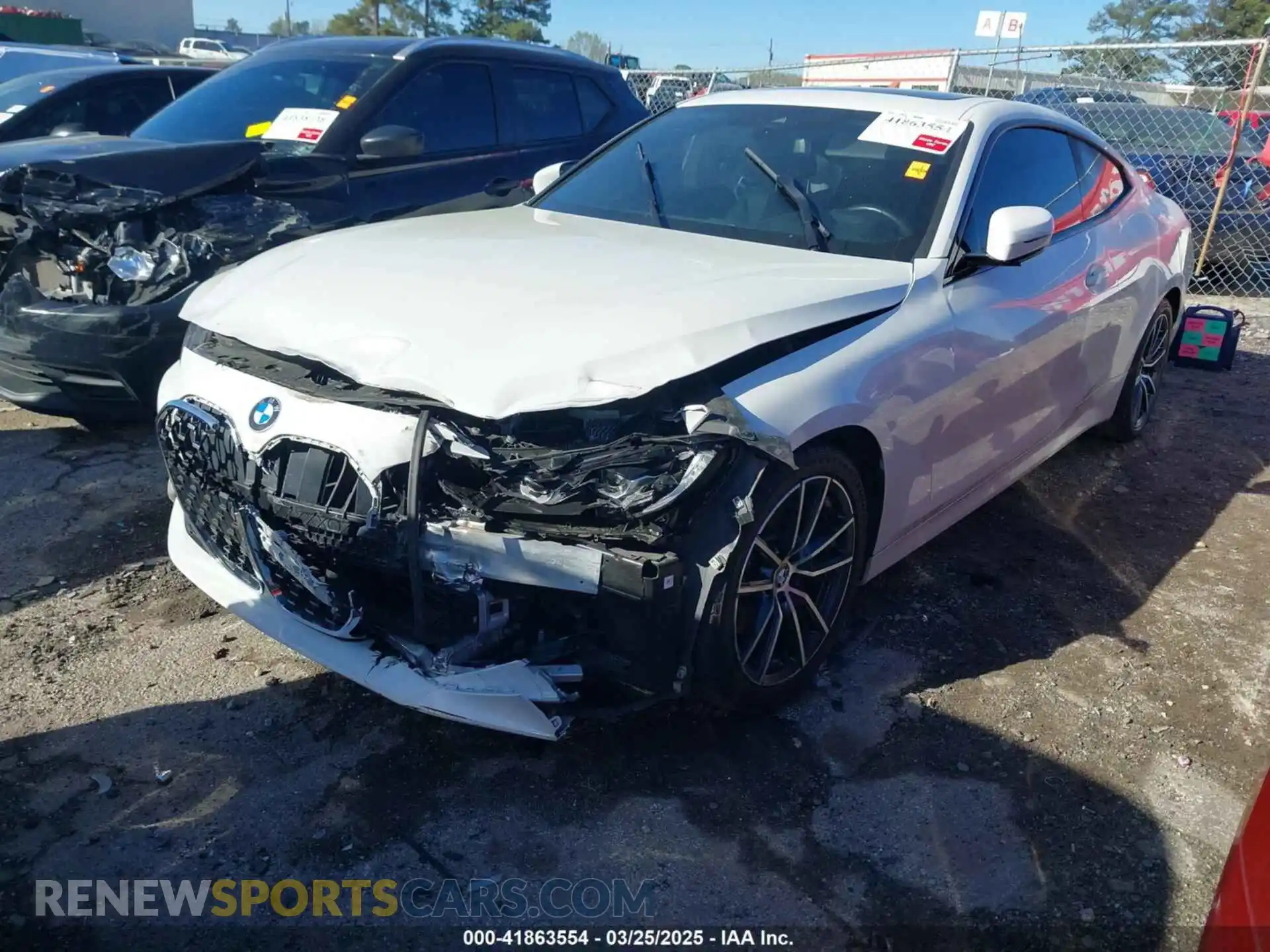 2 Photograph of a damaged car WBA53AP06MCG36919 BMW 430I 2021