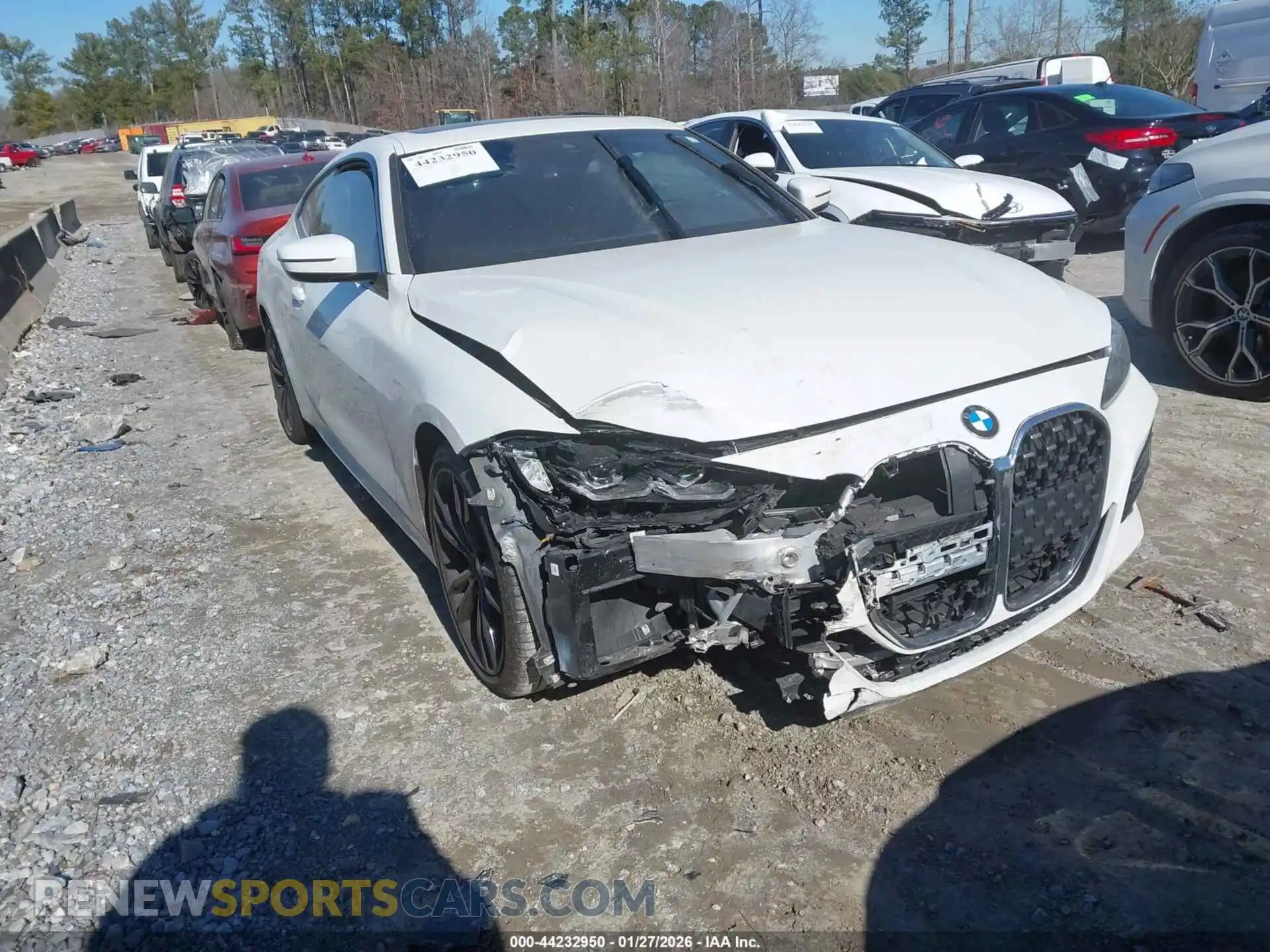 1 Photograph of a damaged car WBA53AP06MCG93461 BMW 430I 2021