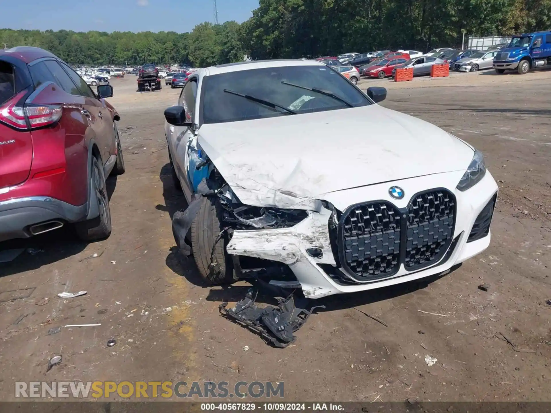 1 Photograph of a damaged car WBA73AP01MCF33948 BMW 430I 2021