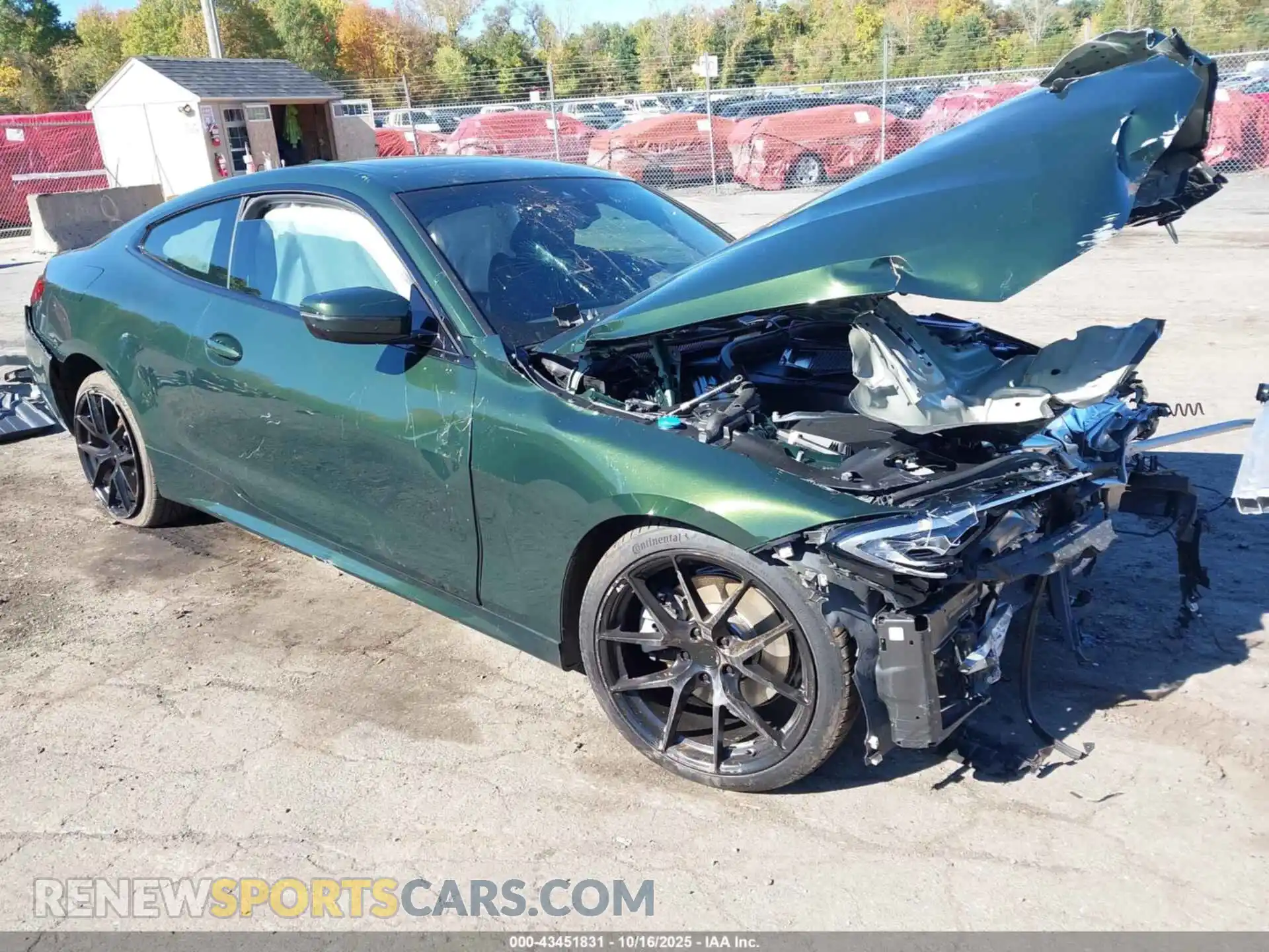 1 Photograph of a damaged car WBA73AP02NCH95124 BMW 430I 2022