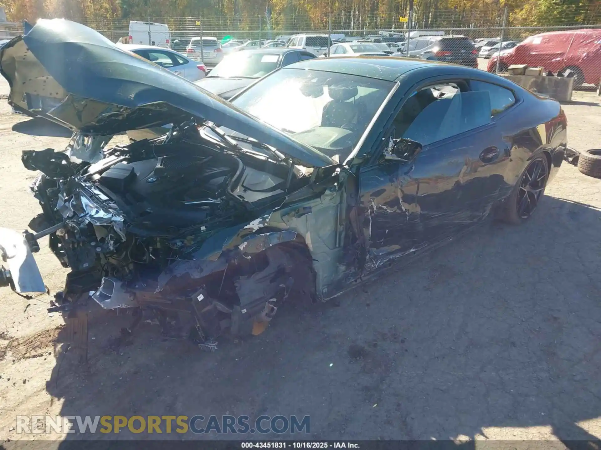 2 Photograph of a damaged car WBA73AP02NCH95124 BMW 430I 2022