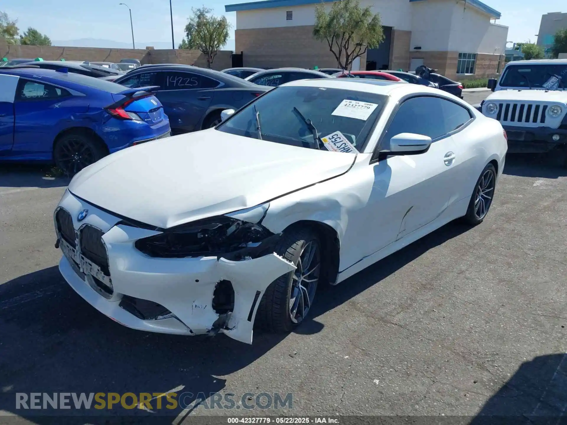 2 Фотография поврежденного автомобиля WBA73AP03NCH61029 BMW 430I 2022