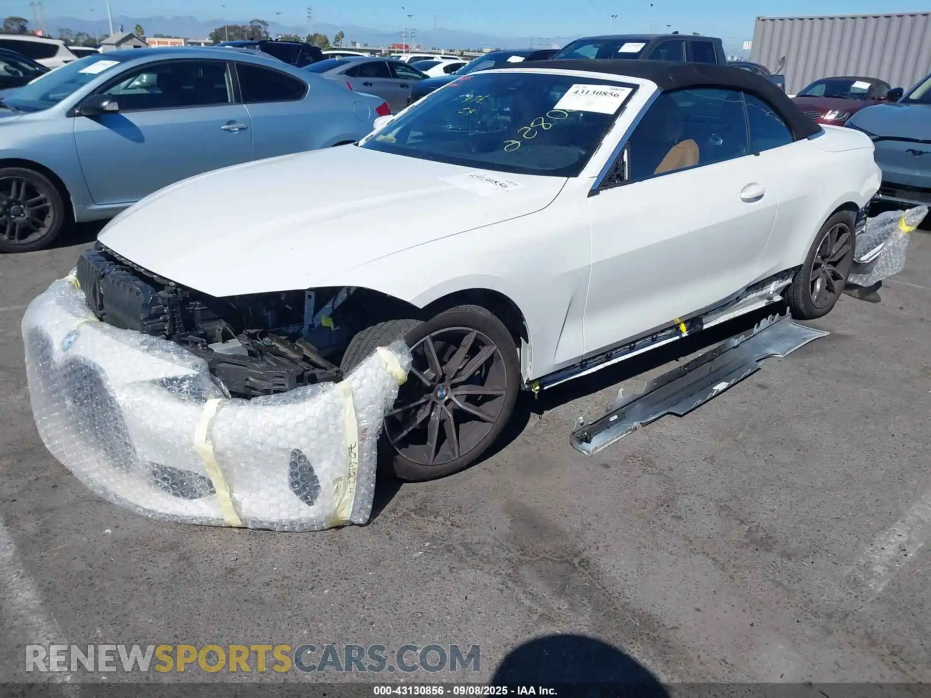 2 fotografías del automóvil dañado WBA23AT04PCL91807 BMW 430I 2023