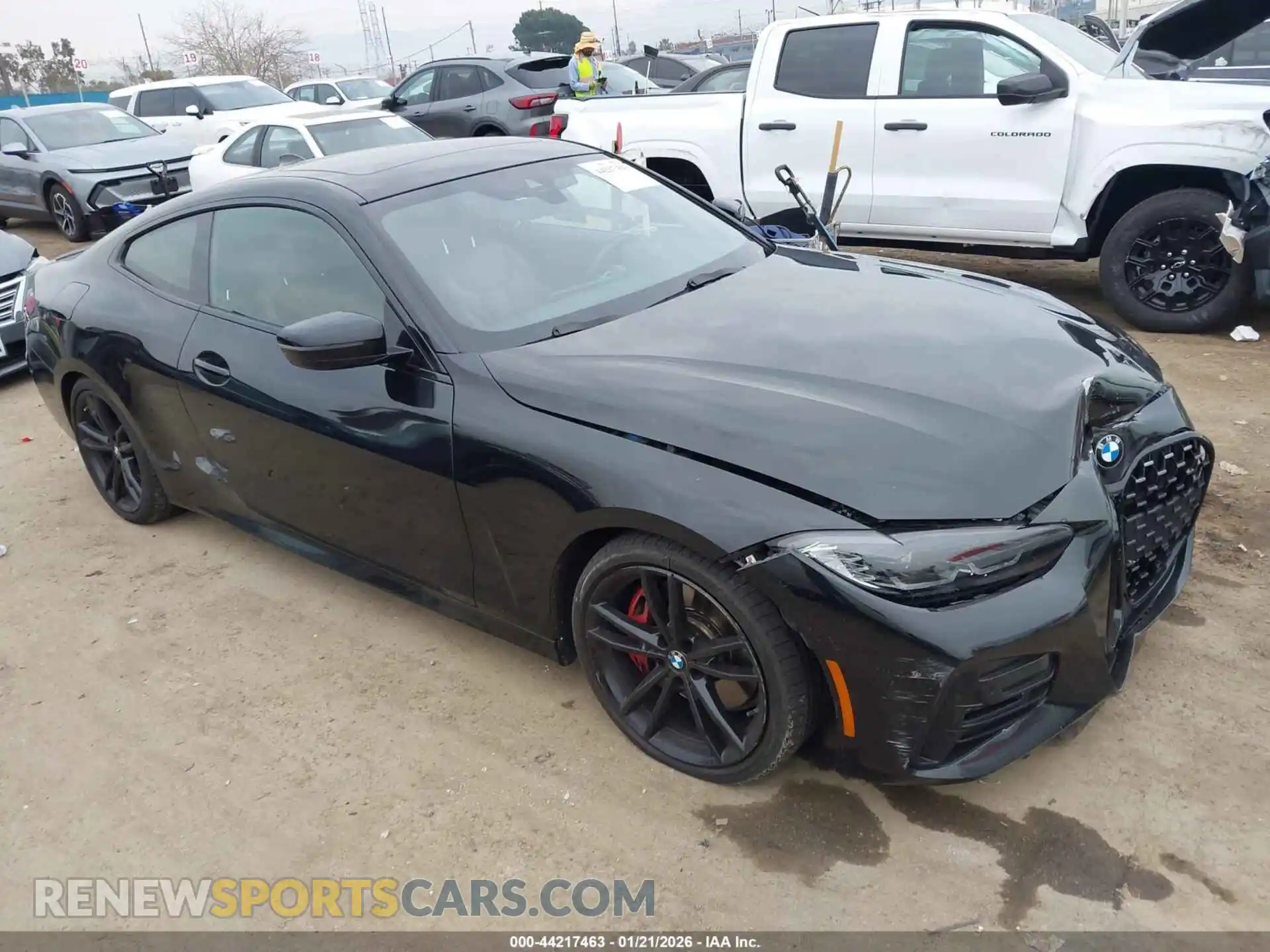 1 fotografías del automóvil dañado WBA53AP0XPCM92258 BMW 430I 2023