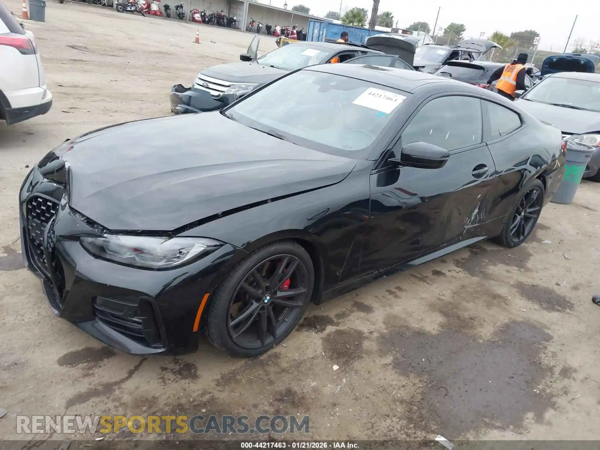 2 fotografías del automóvil dañado WBA53AP0XPCM92258 BMW 430I 2023