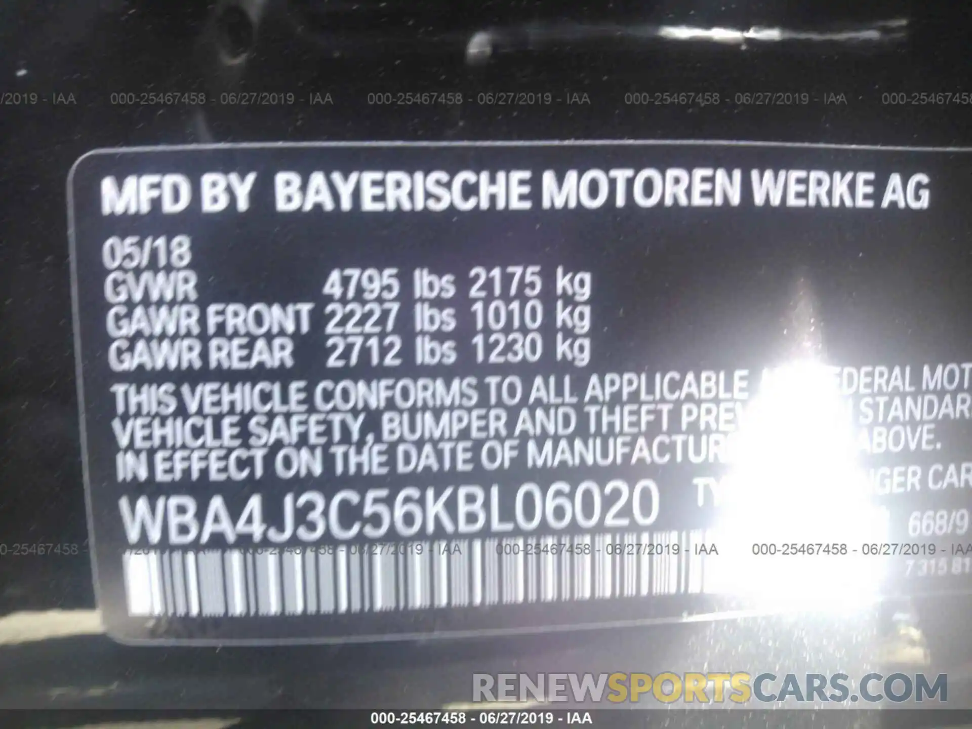 9 Photograph of a damaged car WBA4J3C56KBL06020 BMW 430XI 2019