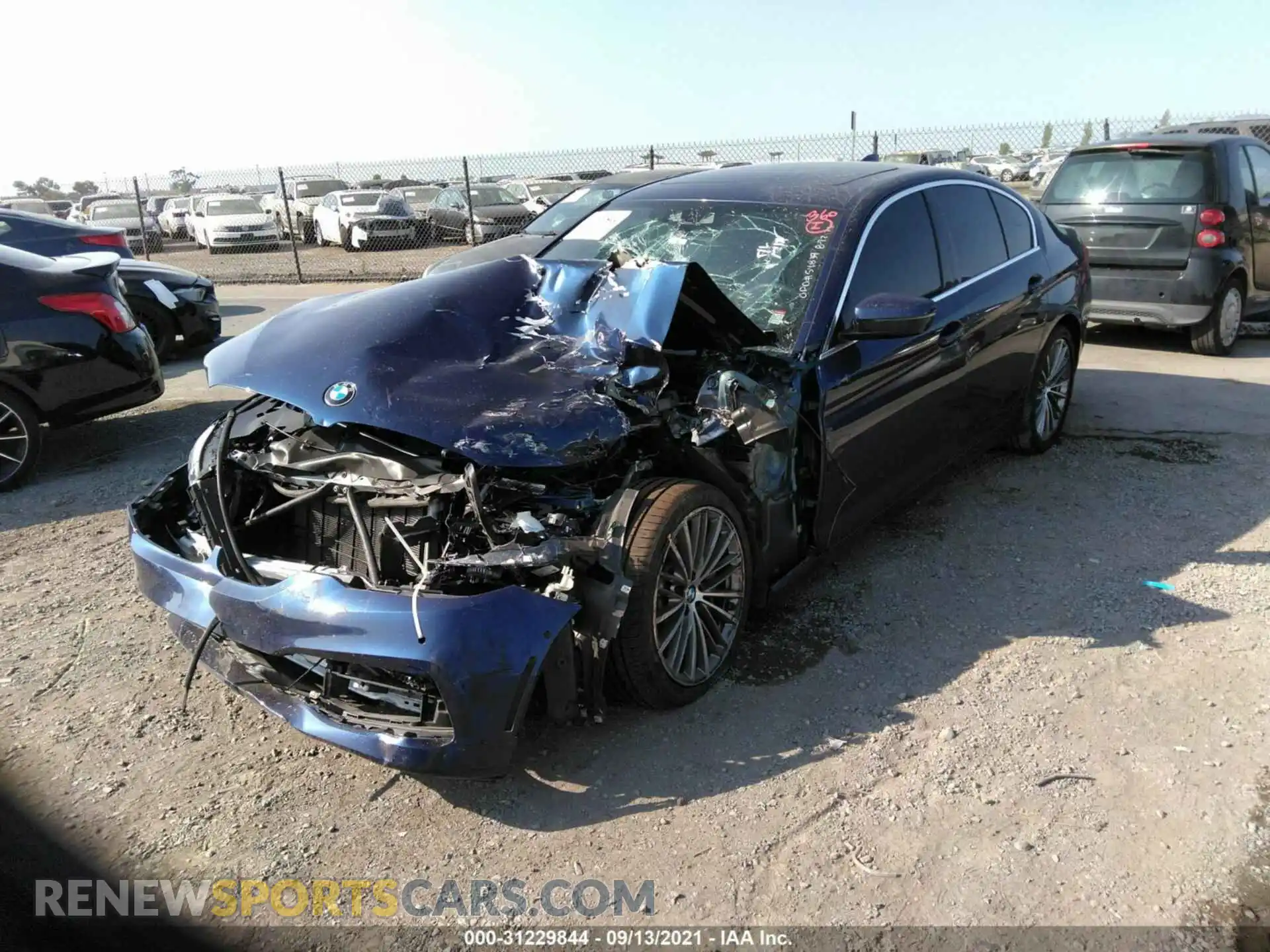 2 Photograph of a damaged car WBAJA5C52KBX87317 BMW 5 SERIES 2019
