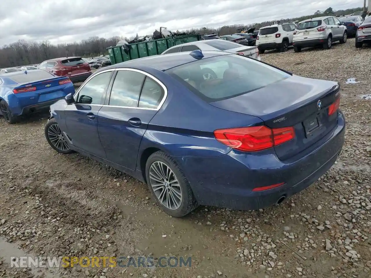 2 Фотография поврежденного автомобиля WBAJA5C52KWW14762 BMW 5 SERIES 2019