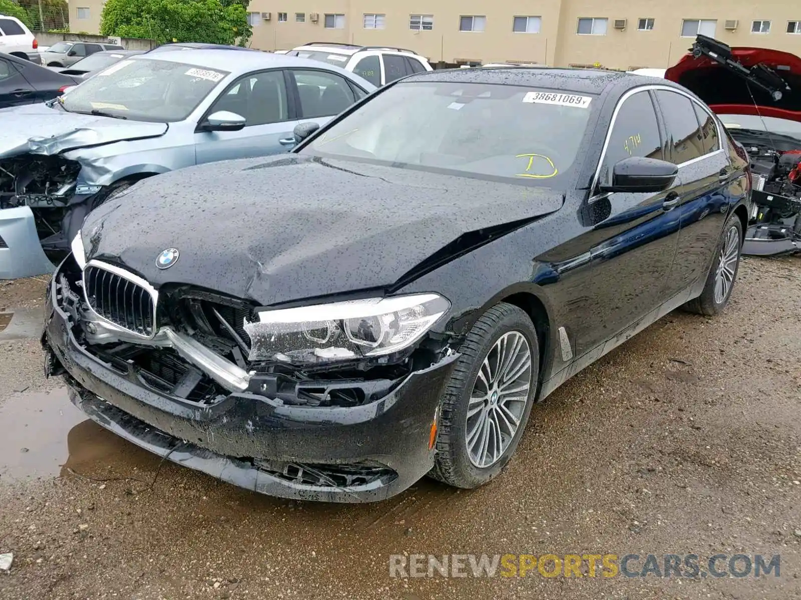 2 Photograph of a damaged car WBAJA5C52KWW23896 BMW 5 SERIES 2019