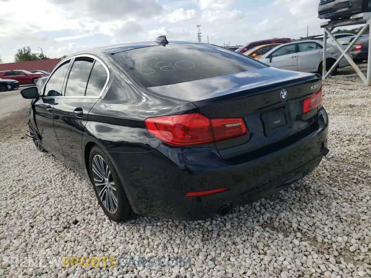3 Photograph of a damaged car WBAJA5C54KBX46803 BMW 5 SERIES 2019