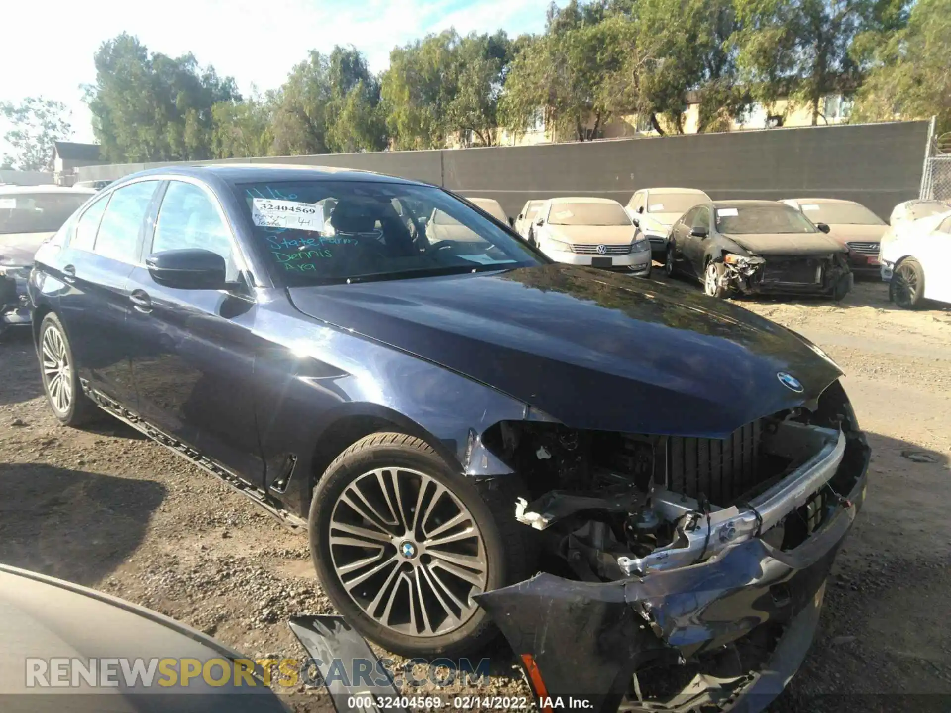 1 Photograph of a damaged car WBAJA5C54KBX87514 BMW 5 SERIES 2019