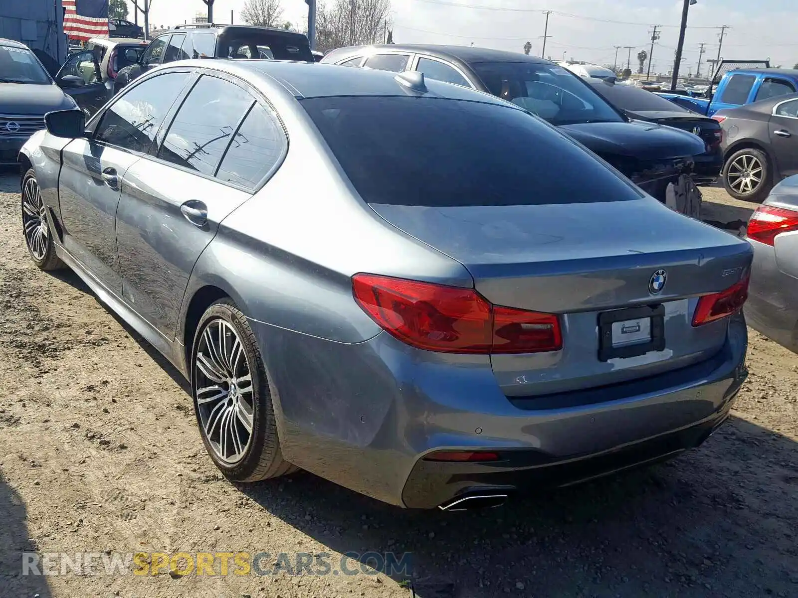 3 fotografías del automóvil dañado WBAJA5C54KWW49206 BMW 5 SERIES 2019