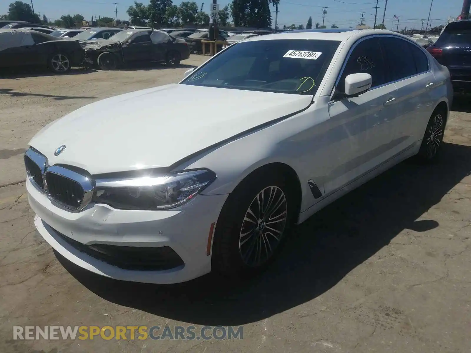 2 Photograph of a damaged car WBAJA5C55KBX46762 BMW 5 SERIES 2019