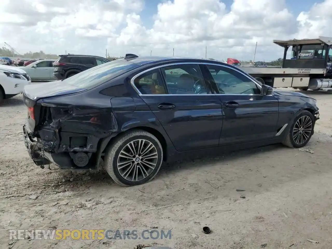 3 Photograph of a damaged car WBAJA5C55KWW20409 BMW 5 SERIES 2019