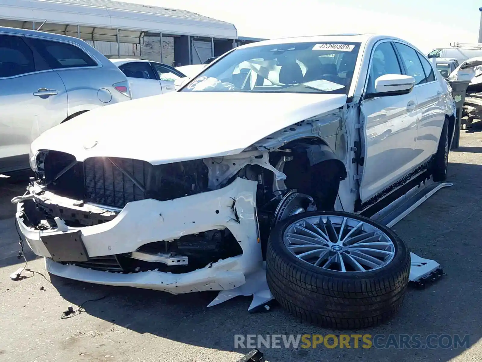 2 Photograph of a damaged car WBAJA5C56KWW39258 BMW 5 SERIES 2019