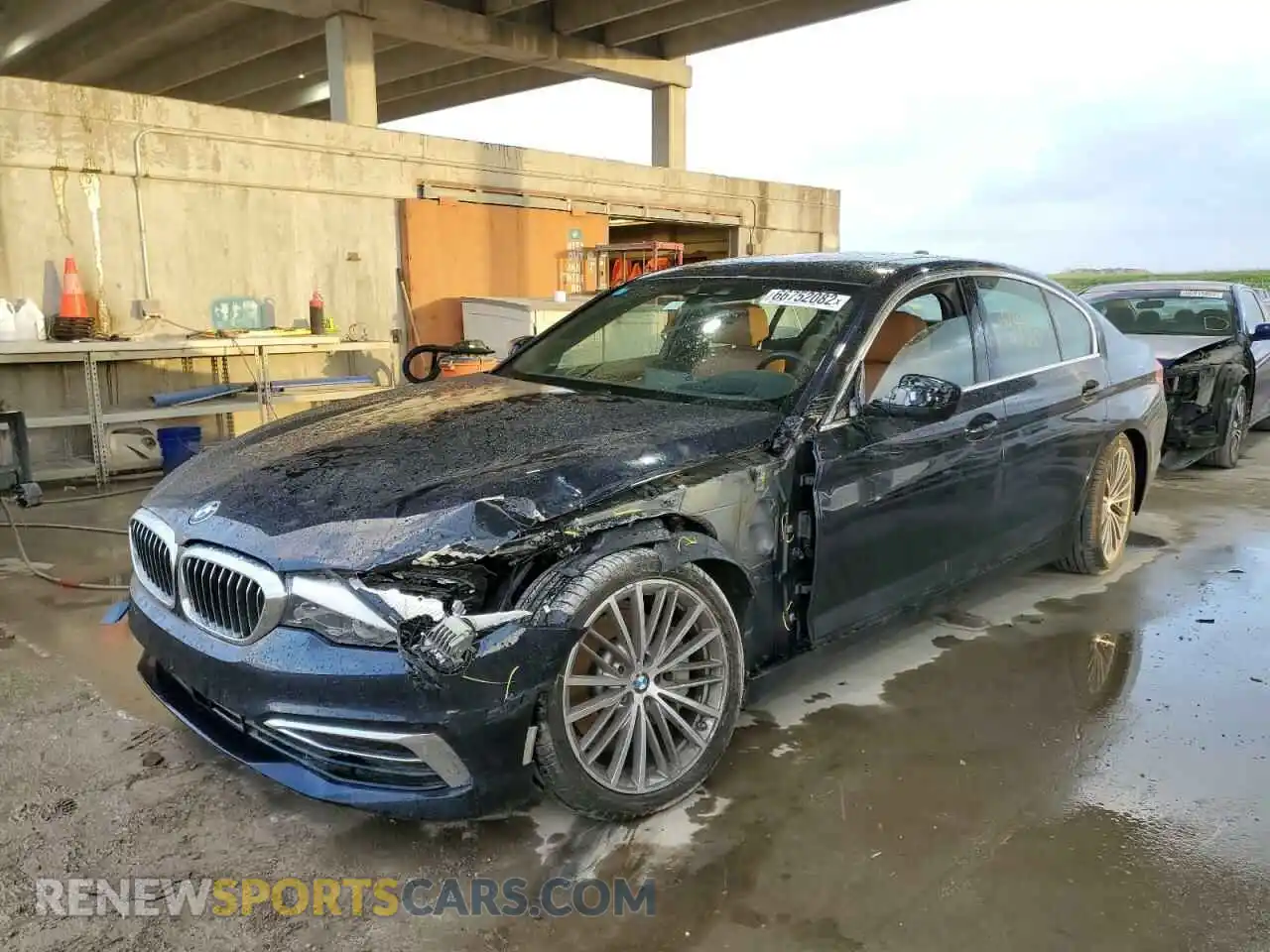 2 Photograph of a damaged car WBAJA5C57KBX86969 BMW 5 SERIES 2019