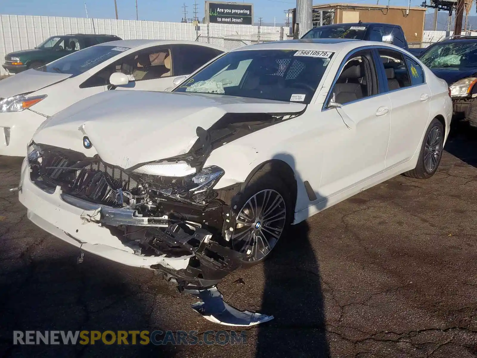 2 Photograph of a damaged car WBAJA5C58KBX87550 BMW 5 SERIES 2019