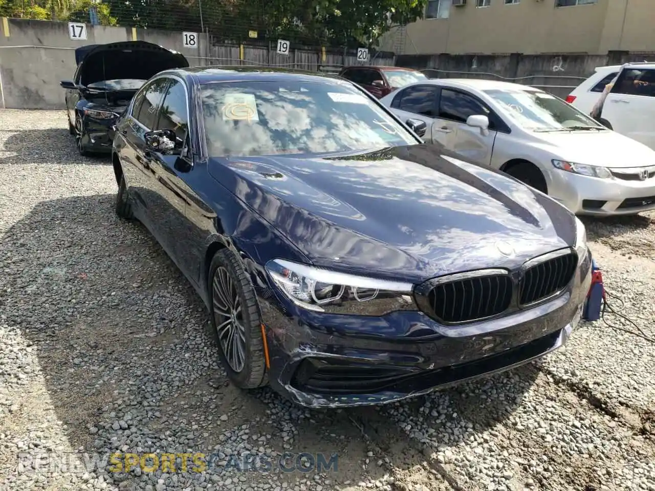 1 Photograph of a damaged car WBAJA5C59KBX88075 BMW 5 SERIES 2019