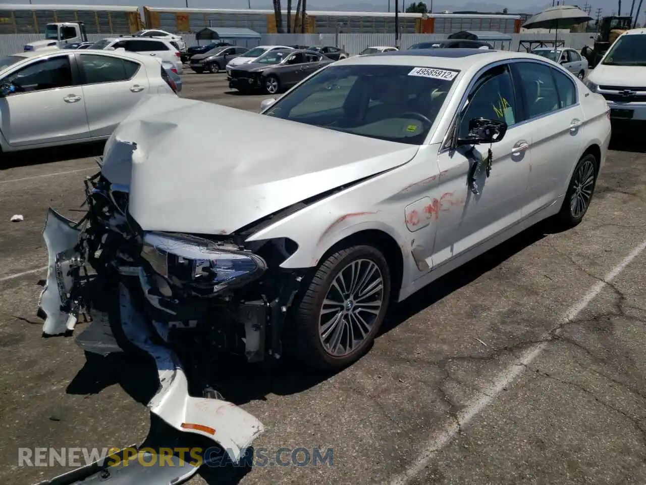 2 Photograph of a damaged car WBAJA9C55KB392958 BMW 5 SERIES 2019