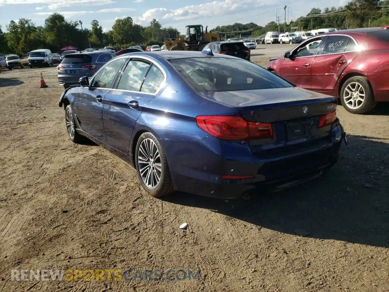 3 Photograph of a damaged car WBAJB1C55KB375477 BMW 5 SERIES 2019