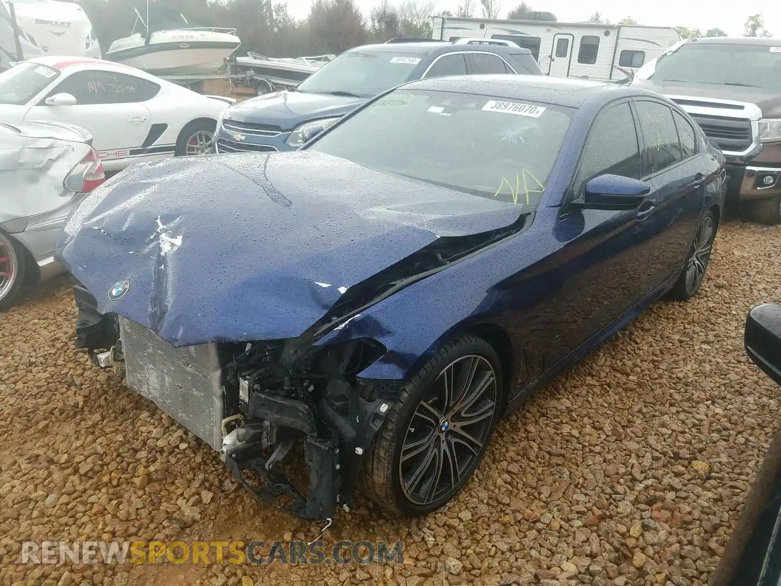 2 Photograph of a damaged car WBAJE5C50KWW33895 BMW 5 SERIES 2019