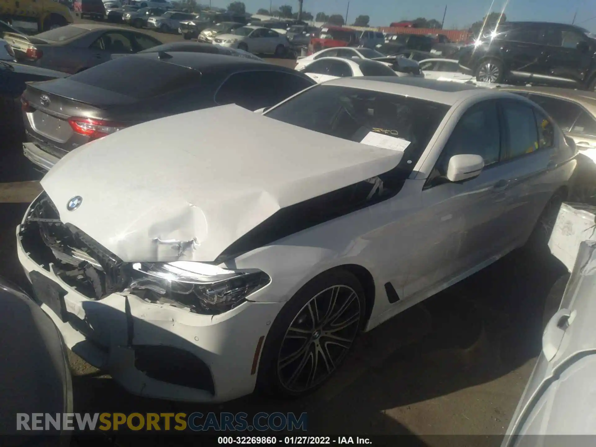 2 Photograph of a damaged car WBAJE5C55KWW08930 BMW 5 SERIES 2019