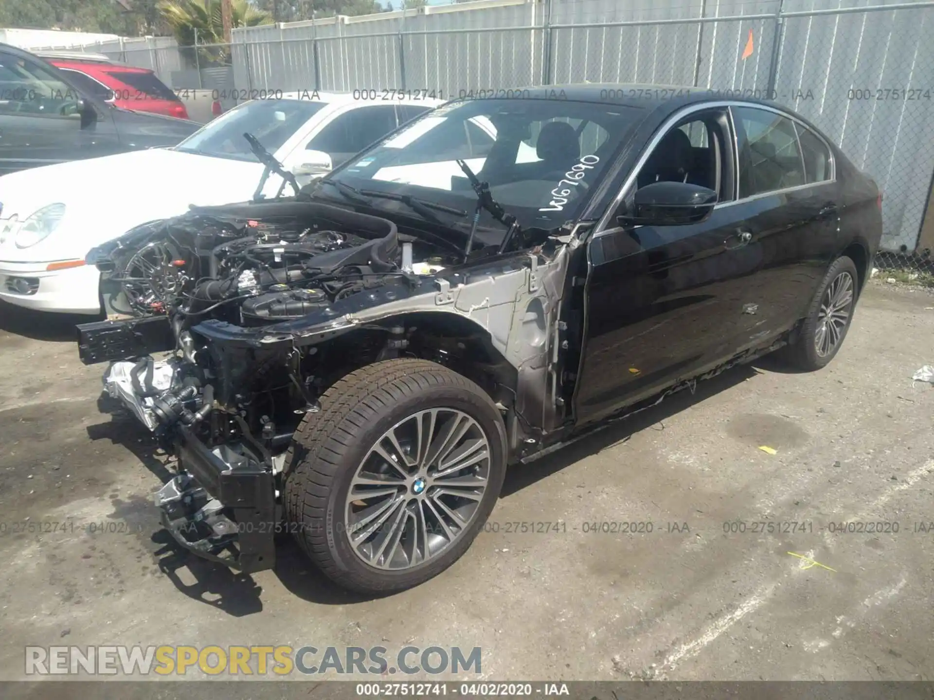 2 Photograph of a damaged car WBAJR3C00LWW67690 BMW 5 SERIES 2020