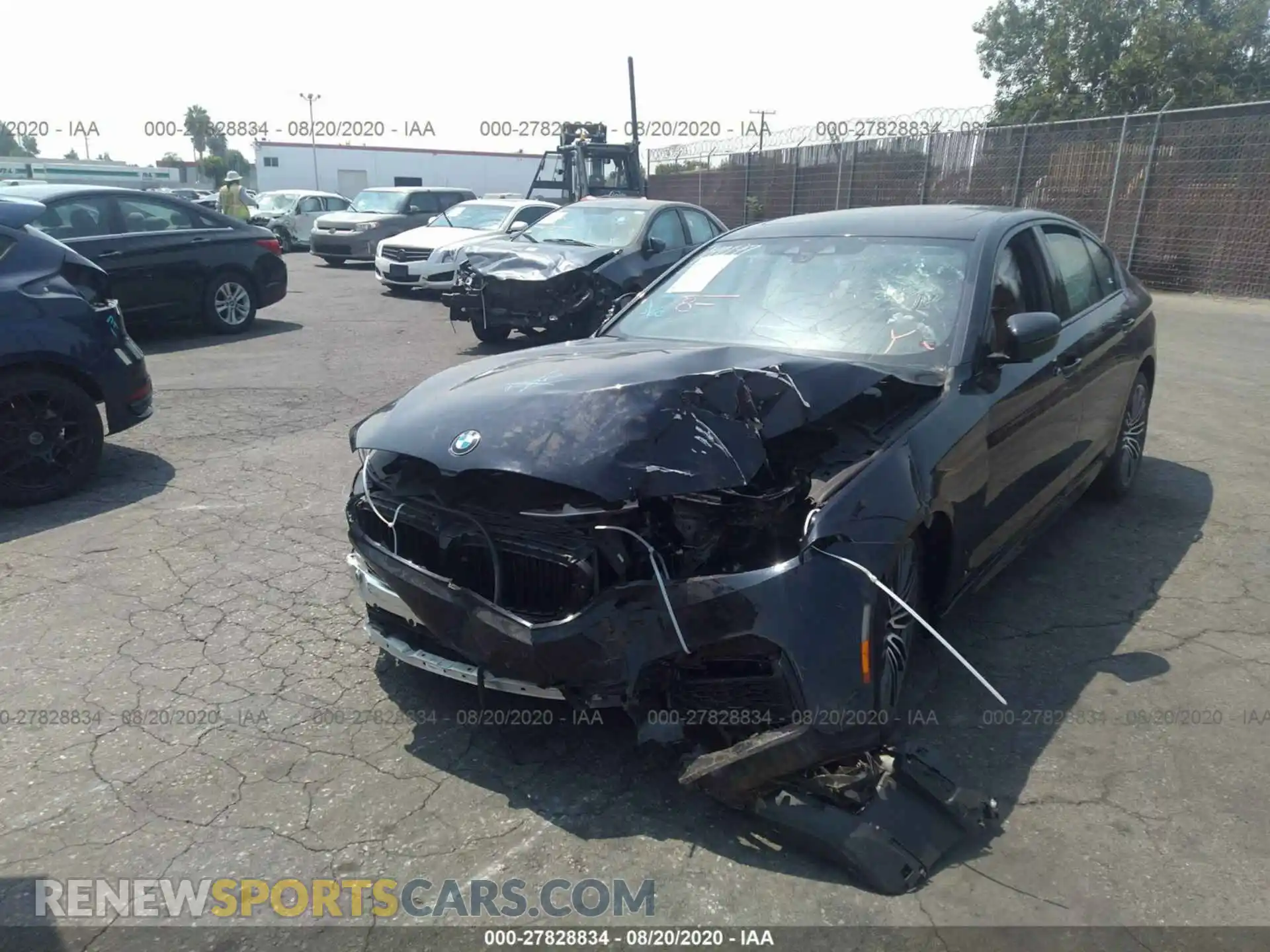 2 Photograph of a damaged car WBAJR3C07LWW72840 BMW 5 SERIES 2020