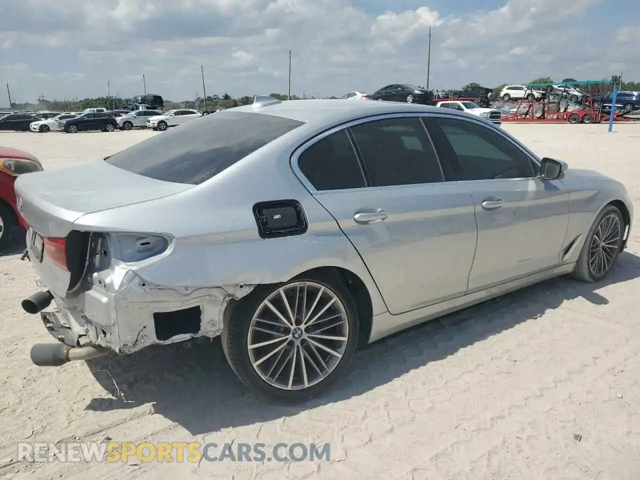 3 Фотография поврежденного автомобиля WBAJR3C08LCD58859 BMW 5 SERIES 2020