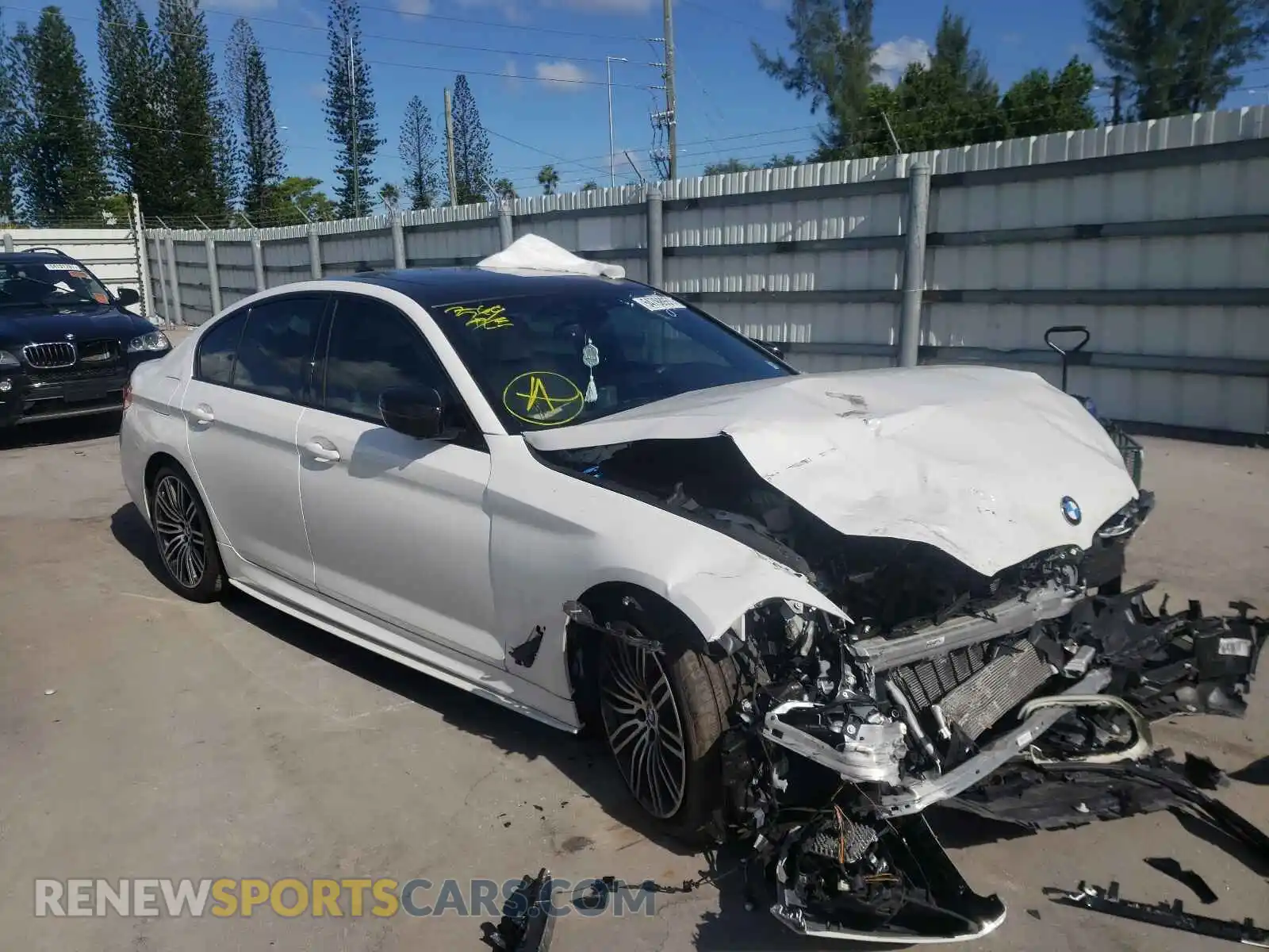 1 fotografías del automóvil dañado WBAJR3C0XLWW62707 BMW 5 SERIES 2020