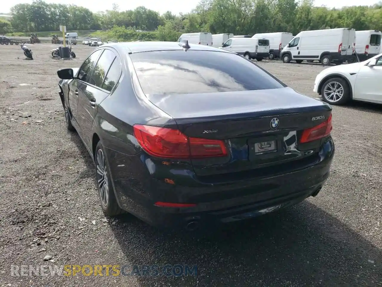 3 Photograph of a damaged car WBAJR7C04LWW74858 BMW 5 SERIES 2020