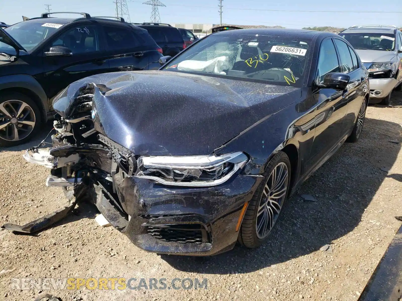 2 Фотография поврежденного автомобиля WBAJS3C02LCD65391 BMW 5 SERIES 2020