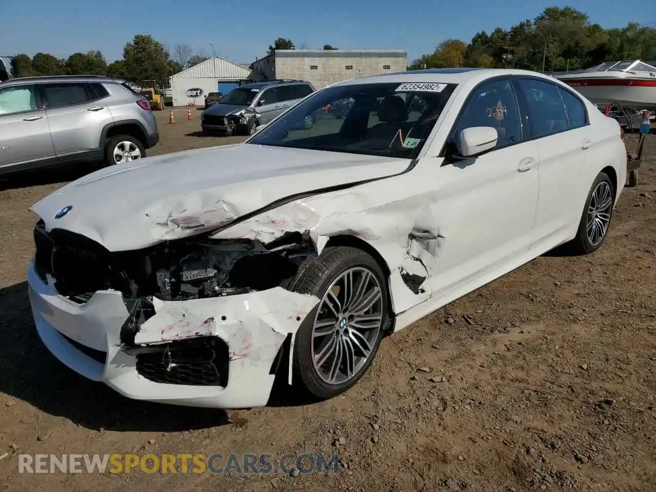 2 fotografías del automóvil dañado WBAJS3C04LWW73979 BMW 5 SERIES 2020