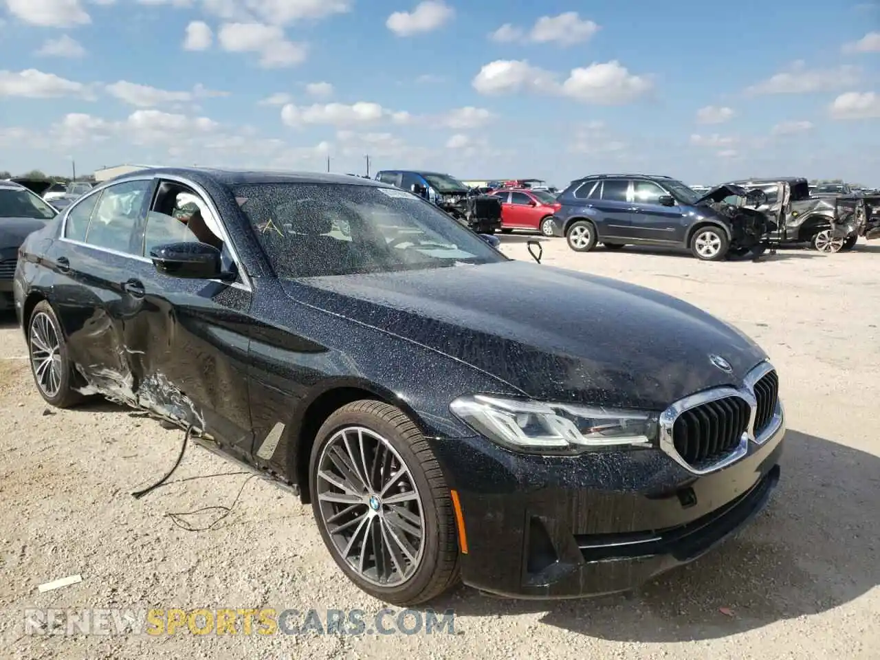 1 fotografías del automóvil dañado WBA13AG00MCF60872 BMW 5 SERIES 2021