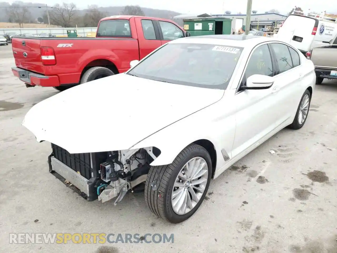2 Photograph of a damaged car WBA13BJ00MCG53034 BMW 5 SERIES 2021
