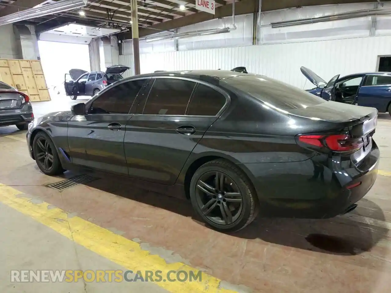2 Photograph of a damaged car WBA13BJ00MWX23952 BMW 5 SERIES 2021