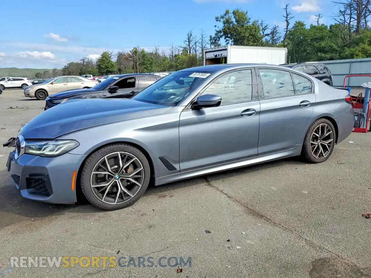 1 fotografías del automóvil dañado WBA13BJ01MWX34619 BMW 5 SERIES 2021