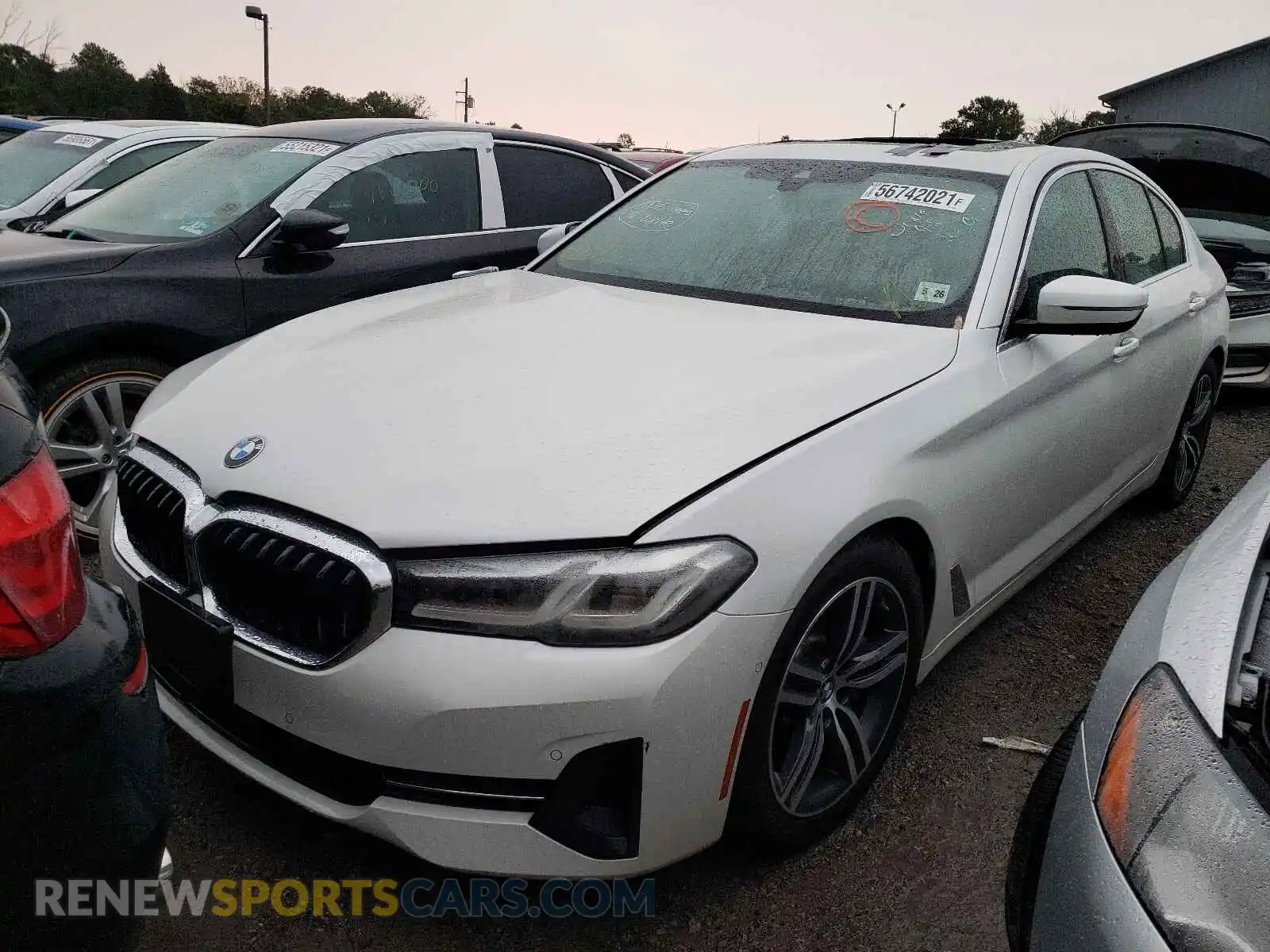 2 Photograph of a damaged car WBA13BJ02MCF03023 BMW 5 SERIES 2021