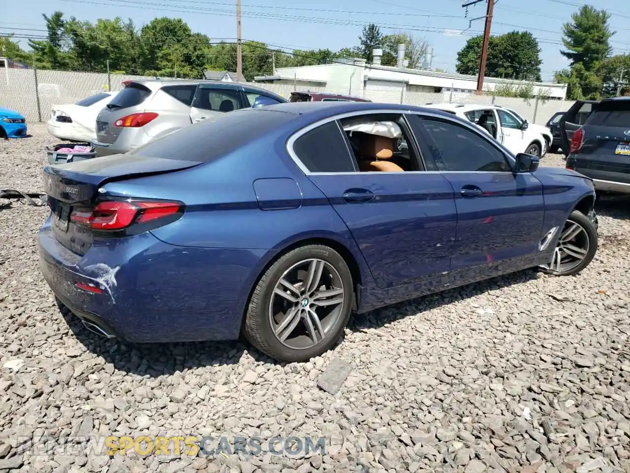 3 Photograph of a damaged car WBA13BJ02MWX08742 BMW 5 SERIES 2021
