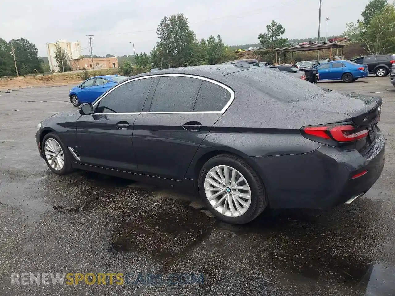 2 Photograph of a damaged car WBA13BJ04MCF62882 BMW 5 SERIES 2021