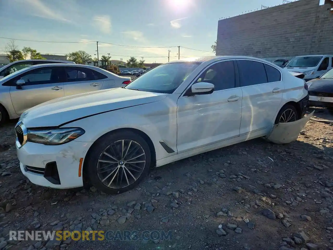 1 fotografías del automóvil dañado WBA13BJ04MCF81027 BMW 5 SERIES 2021